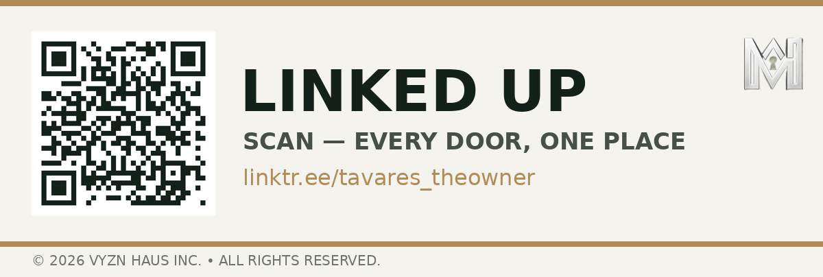 LINKED UP — scan to connect